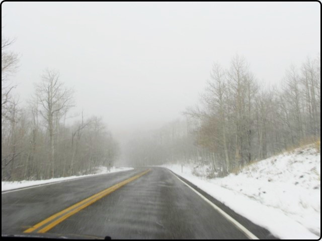 שלג בדרך לאסקלנטה