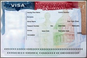 Passport with USA visa ויזה לארצות הברית,
