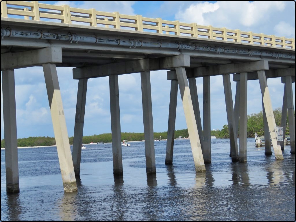 פלורידה - בין איים ובין גשרים כביש 865 לאי סניבל | Florida - between the islands and the bridges of Highway 865 to Sanibel Island